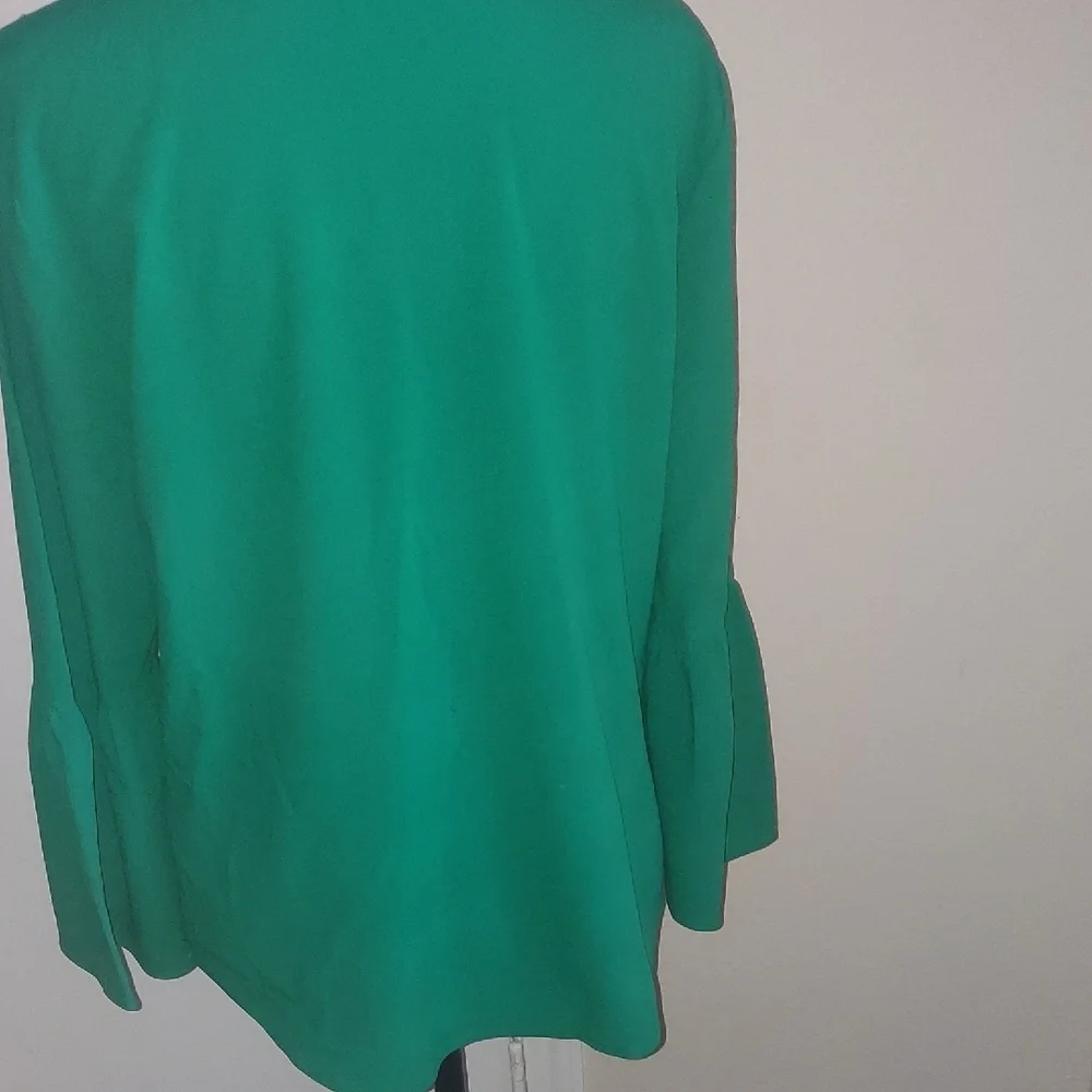 J. Crew Vibrant Green Blouse